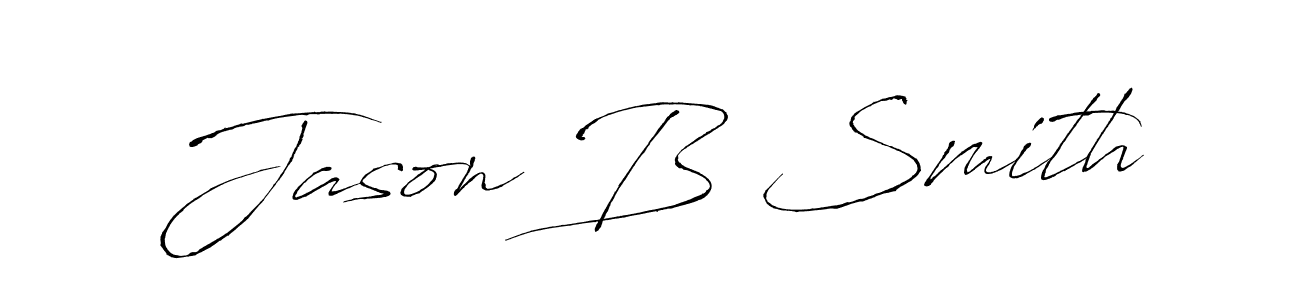 Jason B Smith stylish signature style. Best Handwritten Sign (Antro_Vectra) for my name. Handwritten Signature Collection Ideas for my name Jason B Smith. Jason B Smith signature style 6 images and pictures png