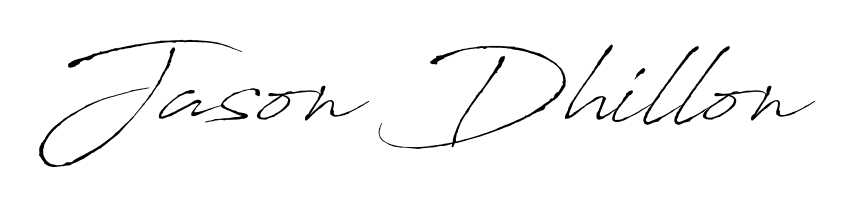 Make a beautiful signature design for name Jason Dhillon. With this signature (Antro_Vectra) style, you can create a handwritten signature for free. Jason Dhillon signature style 6 images and pictures png