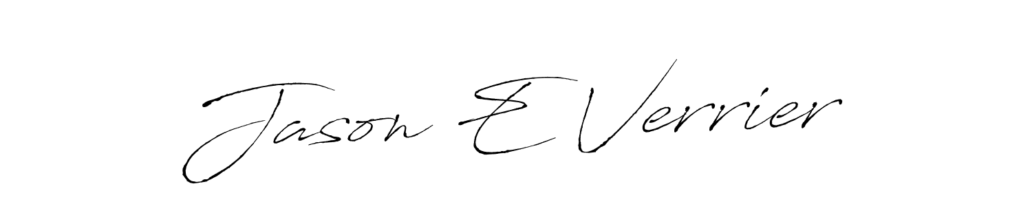 Also You can easily find your signature by using the search form. We will create Jason E Verrier name handwritten signature images for you free of cost using Antro_Vectra sign style. Jason E Verrier signature style 6 images and pictures png