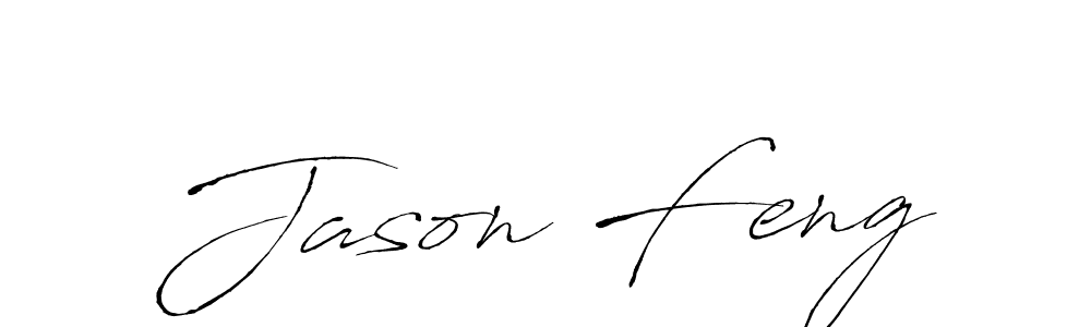 Design your own signature with our free online signature maker. With this signature software, you can create a handwritten (Antro_Vectra) signature for name Jason Feng. Jason Feng signature style 6 images and pictures png