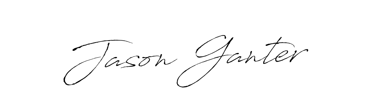 How to make Jason Ganter name signature. Use Antro_Vectra style for creating short signs online. This is the latest handwritten sign. Jason Ganter signature style 6 images and pictures png