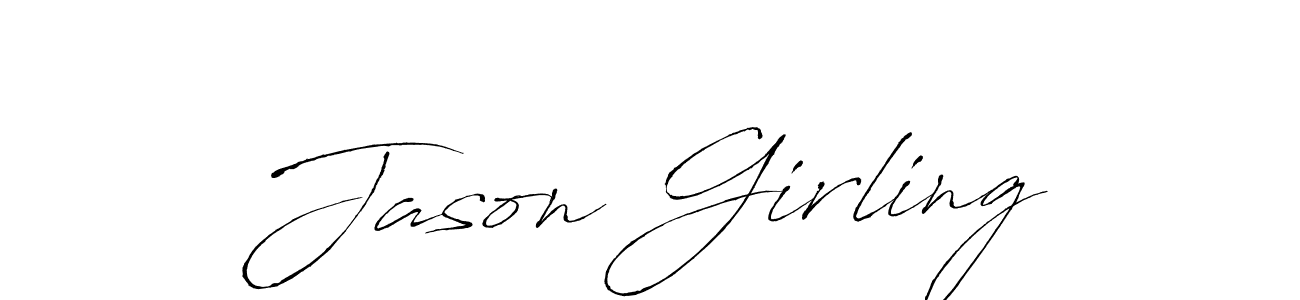 Similarly Antro_Vectra is the best handwritten signature design. Signature creator online .You can use it as an online autograph creator for name Jason Girling. Jason Girling signature style 6 images and pictures png