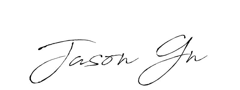 Use a signature maker to create a handwritten signature online. With this signature software, you can design (Antro_Vectra) your own signature for name Jason Gn. Jason Gn signature style 6 images and pictures png