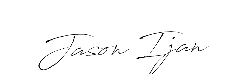 Make a beautiful signature design for name Jason Ijan. With this signature (Antro_Vectra) style, you can create a handwritten signature for free. Jason Ijan signature style 6 images and pictures png