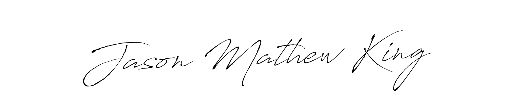 How to make Jason Mathew King name signature. Use Antro_Vectra style for creating short signs online. This is the latest handwritten sign. Jason Mathew King signature style 6 images and pictures png