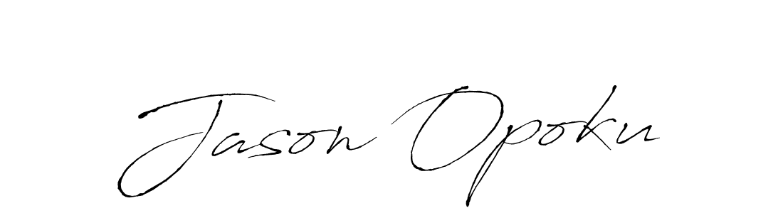 Create a beautiful signature design for name Jason Opoku. With this signature (Antro_Vectra) fonts, you can make a handwritten signature for free. Jason Opoku signature style 6 images and pictures png