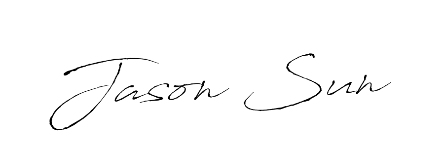 if you are searching for the best signature style for your name Jason Sun. so please give up your signature search. here we have designed multiple signature styles  using Antro_Vectra. Jason Sun signature style 6 images and pictures png