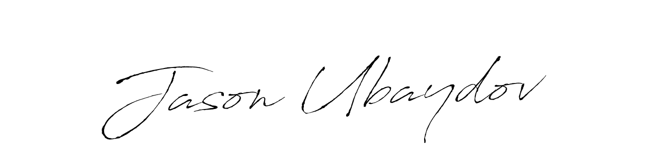 How to make Jason Ubaydov name signature. Use Antro_Vectra style for creating short signs online. This is the latest handwritten sign. Jason Ubaydov signature style 6 images and pictures png