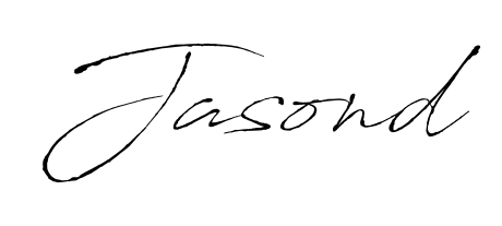 A stylish, flowing autograph style designed for name Jasond using Antro_Vectra typography. Perfect for digital creative projects. Jasond signature style 6 images and pictures png