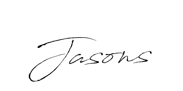 How to Draw Jasons signature style? Antro_Vectra is a latest design signature styles for name Jasons. Jasons signature style 6 images and pictures png