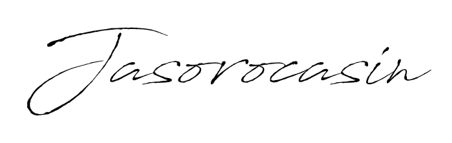 A sleek calligraphic signature for name Jasorocasin utilizing Antro_Vectra styling. Great for adding personal signatures to photos and art. Jasorocasin signature style 6 images and pictures png