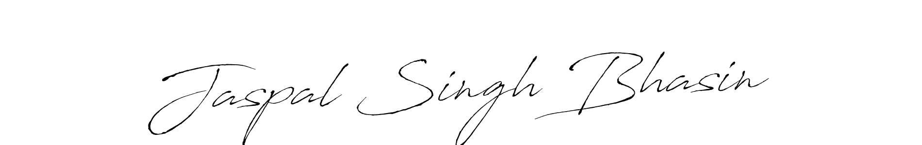 Make a beautiful signature design for name Jaspal Singh Bhasin. With this signature (Antro_Vectra) style, you can create a handwritten signature for free. Jaspal Singh Bhasin signature style 6 images and pictures png