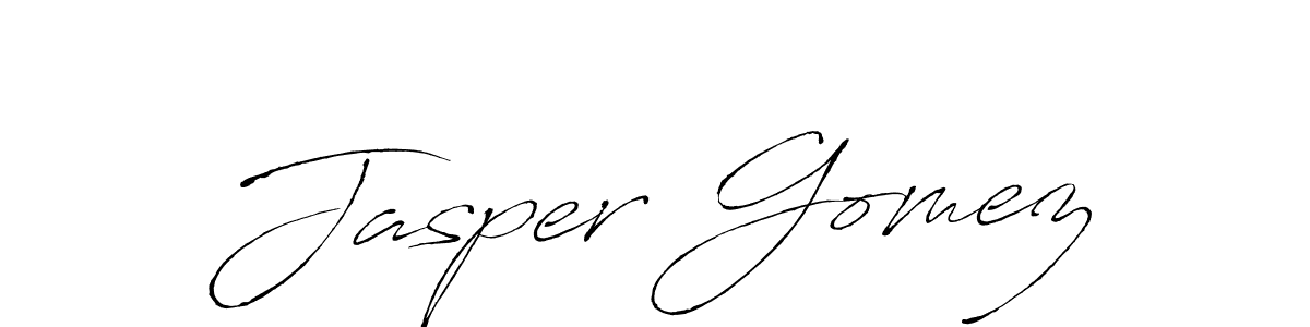 Jasper Gomez stylish signature style. Best Handwritten Sign (Antro_Vectra) for my name. Handwritten Signature Collection Ideas for my name Jasper Gomez. Jasper Gomez signature style 6 images and pictures png