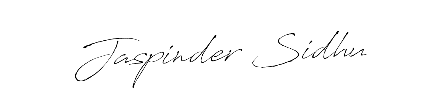 Design your own signature with our free online signature maker. With this signature software, you can create a handwritten (Antro_Vectra) signature for name Jaspinder Sidhu. Jaspinder Sidhu signature style 6 images and pictures png
