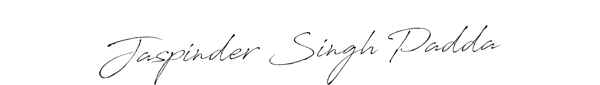 Create a beautiful signature design for name Jaspinder Singh Padda. With this signature (Antro_Vectra) fonts, you can make a handwritten signature for free. Jaspinder Singh Padda signature style 6 images and pictures png