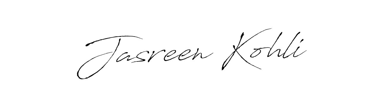 Jasreen Kohli stylish signature style. Best Handwritten Sign (Antro_Vectra) for my name. Handwritten Signature Collection Ideas for my name Jasreen Kohli. Jasreen Kohli signature style 6 images and pictures png