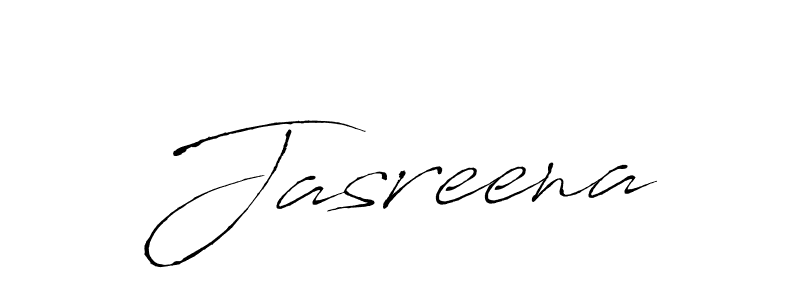 Jasreena stylish signature style. Best Handwritten Sign (Antro_Vectra) for my name. Handwritten Signature Collection Ideas for my name Jasreena. Jasreena signature style 6 images and pictures png