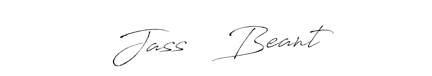 Design your own signature with our free online signature maker. With this signature software, you can create a handwritten (Antro_Vectra) signature for name Jass ♥️ Beant. Jass ♥️ Beant signature style 6 images and pictures png