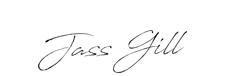 Jass Gill stylish signature style. Best Handwritten Sign (Antro_Vectra) for my name. Handwritten Signature Collection Ideas for my name Jass Gill. Jass Gill signature style 6 images and pictures png