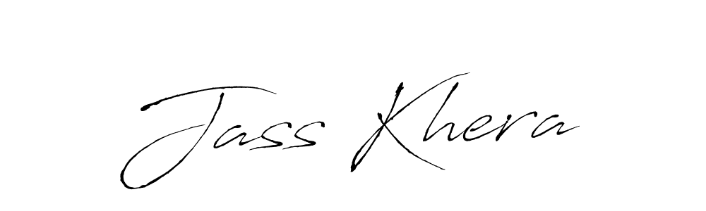 Design your own signature with our free online signature maker. With this signature software, you can create a handwritten (Antro_Vectra) signature for name Jass Khera. Jass Khera signature style 6 images and pictures png