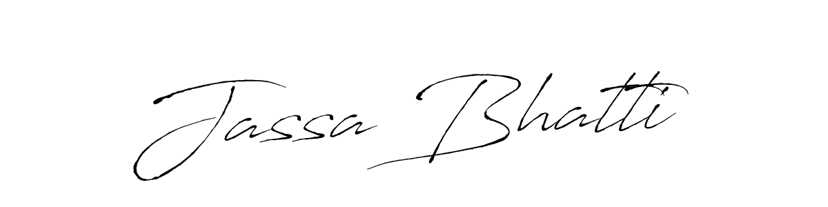 Use a signature maker to create a handwritten signature online. With this signature software, you can design (Antro_Vectra) your own signature for name Jassa Bhatti. Jassa Bhatti signature style 6 images and pictures png