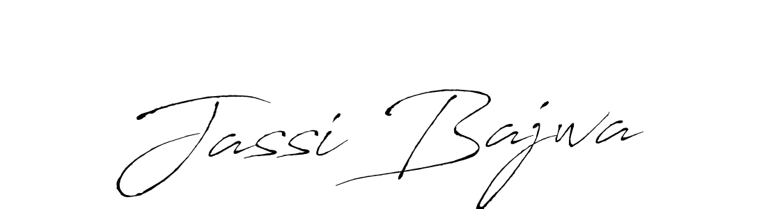 How to make Jassi Bajwa name signature. Use Antro_Vectra style for creating short signs online. This is the latest handwritten sign. Jassi Bajwa signature style 6 images and pictures png