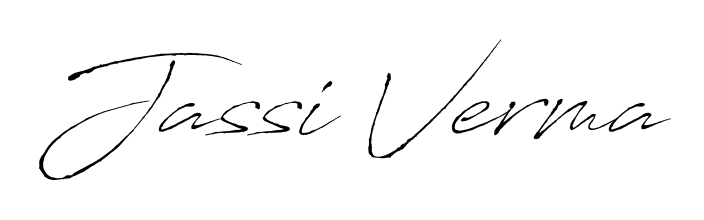 Design your own signature with our free online signature maker. With this signature software, you can create a handwritten (Antro_Vectra) signature for name Jassi Verma. Jassi Verma signature style 6 images and pictures png
