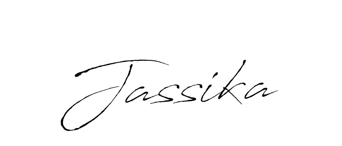 Jassika stylish signature style. Best Handwritten Sign (Antro_Vectra) for my name. Handwritten Signature Collection Ideas for my name Jassika. Jassika signature style 6 images and pictures png