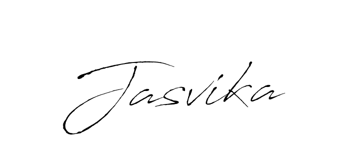 Use a signature maker to create a handwritten signature online. With this signature software, you can design (Antro_Vectra) your own signature for name Jasvika. Jasvika signature style 6 images and pictures png