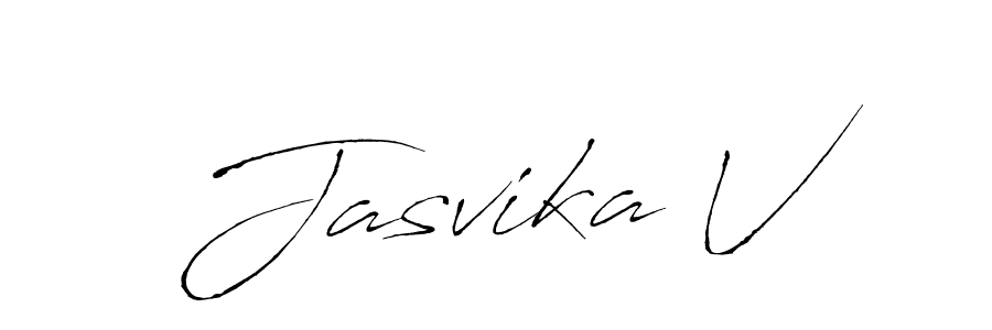 Also You can easily find your signature by using the search form. We will create Jasvika V name handwritten signature images for you free of cost using Antro_Vectra sign style. Jasvika V signature style 6 images and pictures png