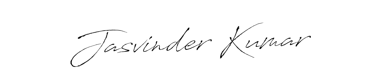 Create a beautiful signature design for name Jasvinder Kumar. With this signature (Antro_Vectra) fonts, you can make a handwritten signature for free. Jasvinder Kumar signature style 6 images and pictures png