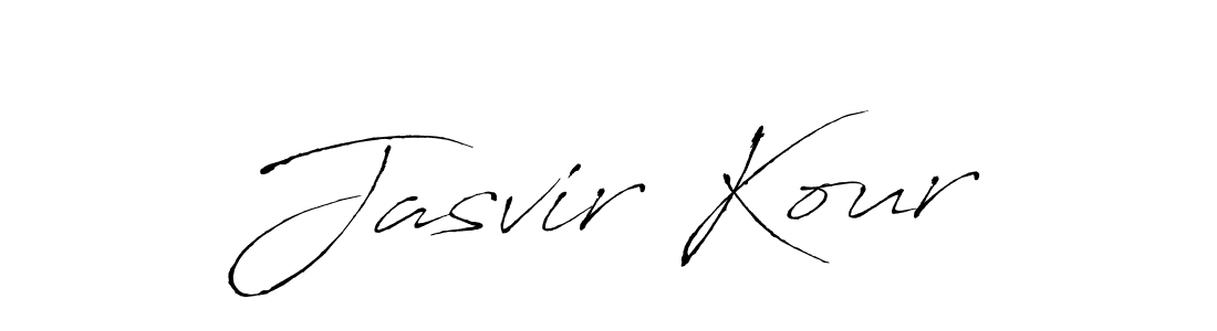 Design your own signature with our free online signature maker. With this signature software, you can create a handwritten (Antro_Vectra) signature for name Jasvir Kour. Jasvir Kour signature style 6 images and pictures png