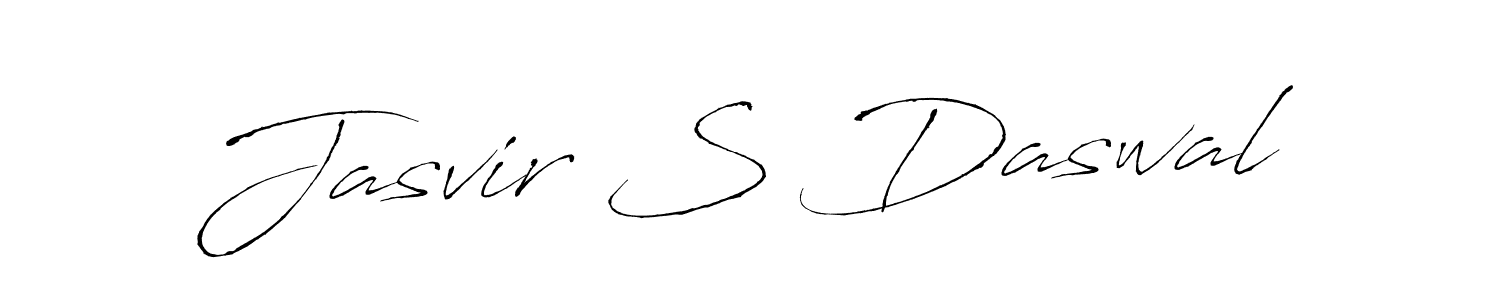 Jasvir S Daswal stylish signature style. Best Handwritten Sign (Antro_Vectra) for my name. Handwritten Signature Collection Ideas for my name Jasvir S Daswal. Jasvir S Daswal signature style 6 images and pictures png