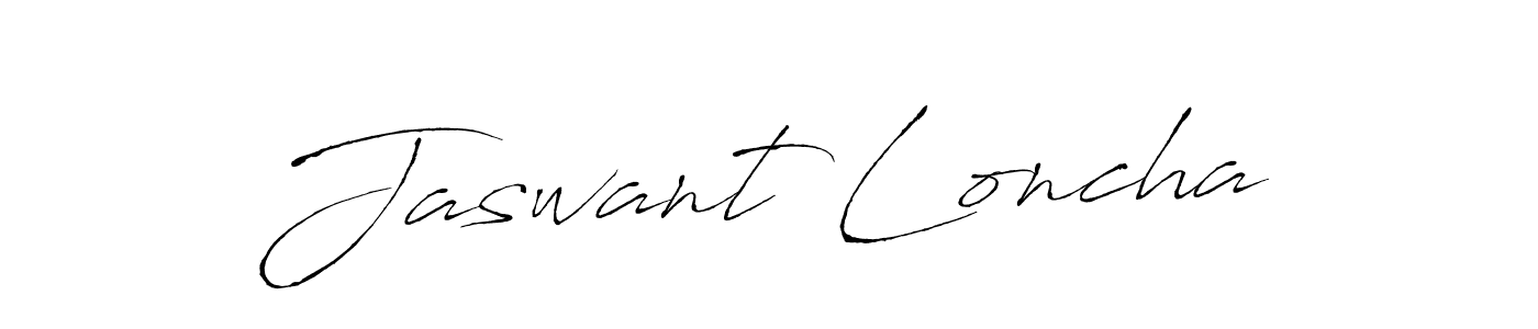 Similarly Antro_Vectra is the best handwritten signature design. Signature creator online .You can use it as an online autograph creator for name Jaswant Loncha. Jaswant Loncha signature style 6 images and pictures png