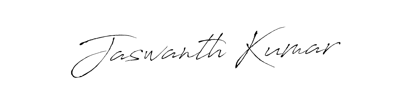 Design your own signature with our free online signature maker. With this signature software, you can create a handwritten (Antro_Vectra) signature for name Jaswanth Kumar. Jaswanth Kumar signature style 6 images and pictures png