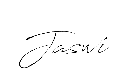 Design your own signature with our free online signature maker. With this signature software, you can create a handwritten (Antro_Vectra) signature for name Jaswi. Jaswi signature style 6 images and pictures png