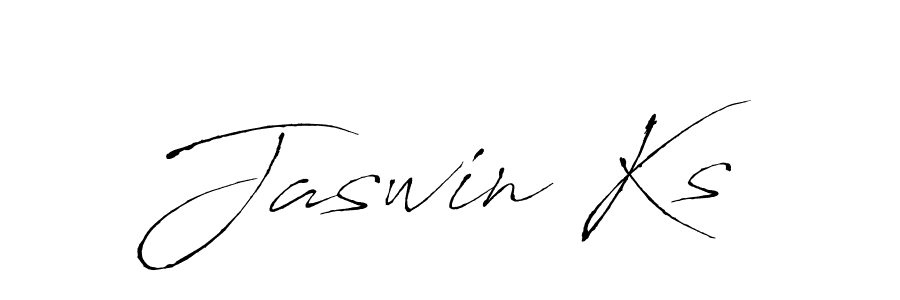 How to make Jaswin Ks signature? Antro_Vectra is a professional autograph style. Create handwritten signature for Jaswin Ks name. Jaswin Ks signature style 6 images and pictures png