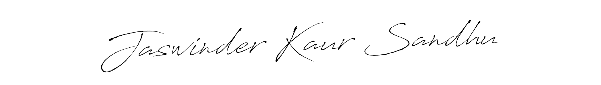 Create a beautiful signature design for name Jaswinder Kaur Sandhu. With this signature (Antro_Vectra) fonts, you can make a handwritten signature for free. Jaswinder Kaur Sandhu signature style 6 images and pictures png