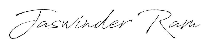 A stylish, flowing autograph style designed for name Jaswinder Ram using Antro_Vectra typography. Perfect for digital creative projects. Jaswinder Ram signature style 6 images and pictures png