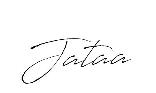 Use a signature maker to create a handwritten signature online. With this signature software, you can design (Antro_Vectra) your own signature for name Jataa. Jataa signature style 6 images and pictures png