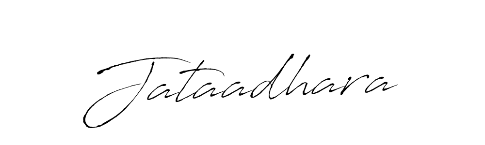 Jataadhara stylish signature style. Best Handwritten Sign (Antro_Vectra) for my name. Handwritten Signature Collection Ideas for my name Jataadhara. Jataadhara signature style 6 images and pictures png