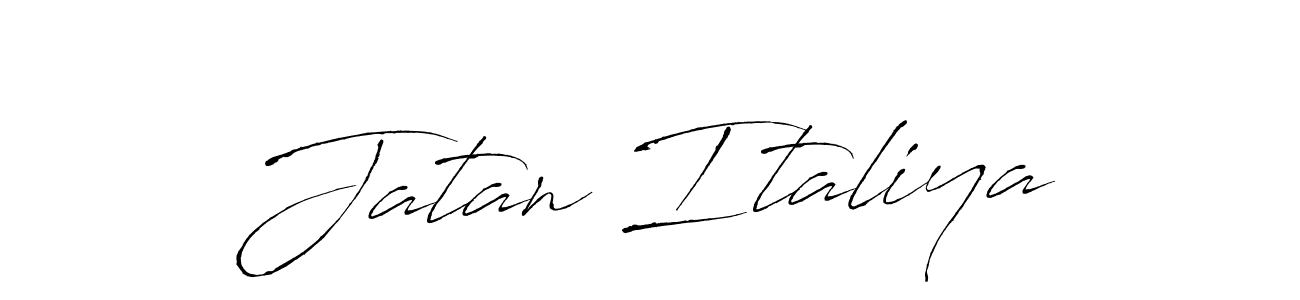 Also You can easily find your signature by using the search form. We will create Jatan Italiya name handwritten signature images for you free of cost using Antro_Vectra sign style. Jatan Italiya signature style 6 images and pictures png