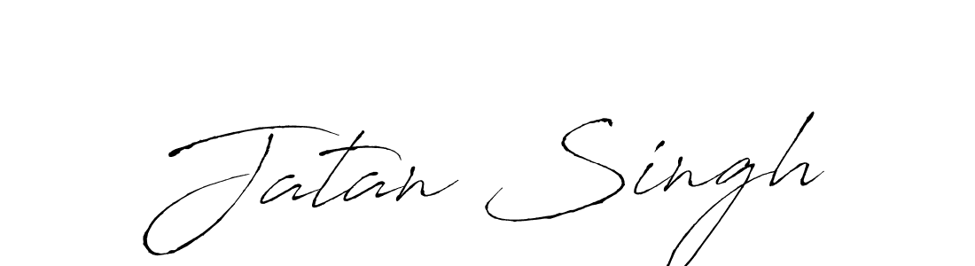 How to make Jatan Singh name signature. Use Antro_Vectra style for creating short signs online. This is the latest handwritten sign. Jatan Singh signature style 6 images and pictures png