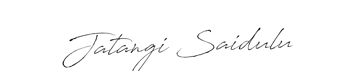 How to make Jatangi Saidulu signature? Antro_Vectra is a professional autograph style. Create handwritten signature for Jatangi Saidulu name. Jatangi Saidulu signature style 6 images and pictures png