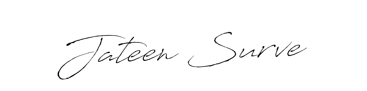 It looks lik you need a new signature style for name Jateen Surve. Design unique handwritten (Antro_Vectra) signature with our free signature maker in just a few clicks. Jateen Surve signature style 6 images and pictures png