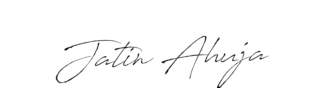 Design your own signature with our free online signature maker. With this signature software, you can create a handwritten (Antro_Vectra) signature for name Jatin Ahuja. Jatin Ahuja signature style 6 images and pictures png