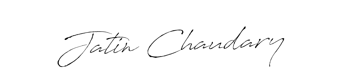 Create a beautiful signature design for name Jatin Chaudary. With this signature (Antro_Vectra) fonts, you can make a handwritten signature for free. Jatin Chaudary signature style 6 images and pictures png