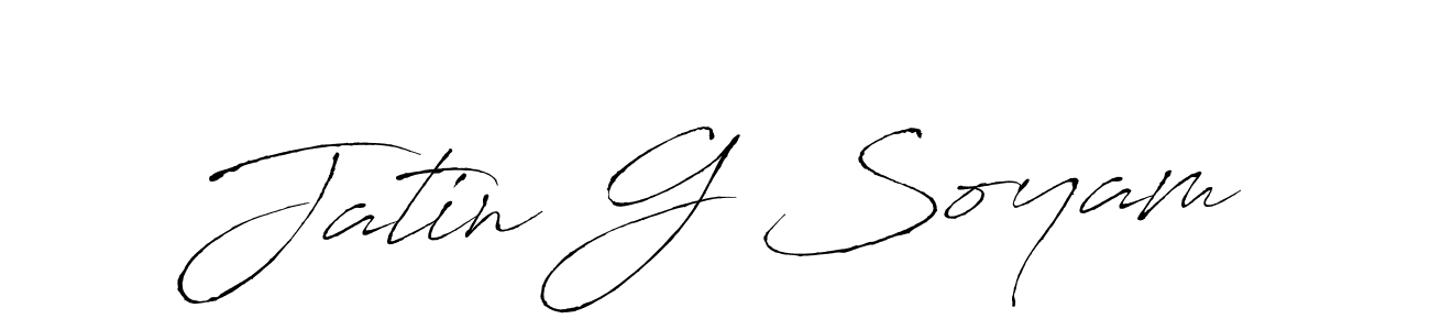 Use a signature maker to create a handwritten signature online. With this signature software, you can design (Antro_Vectra) your own signature for name Jatin G Soyam. Jatin G Soyam signature style 6 images and pictures png