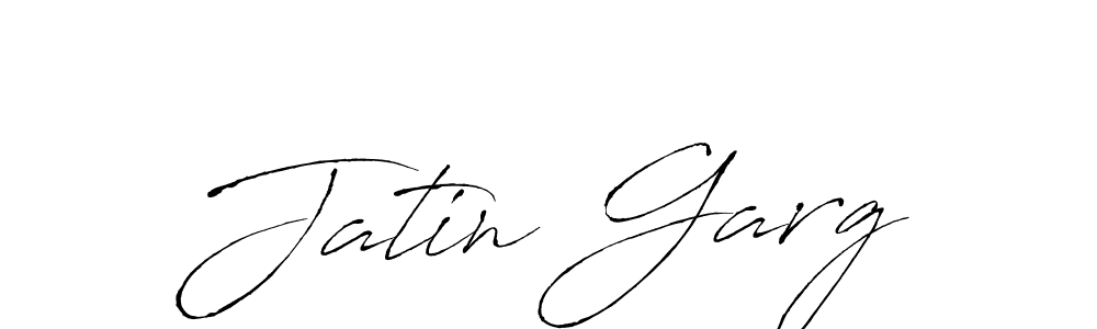 Create a beautiful signature design for name Jatin Garg. With this signature (Antro_Vectra) fonts, you can make a handwritten signature for free. Jatin Garg signature style 6 images and pictures png