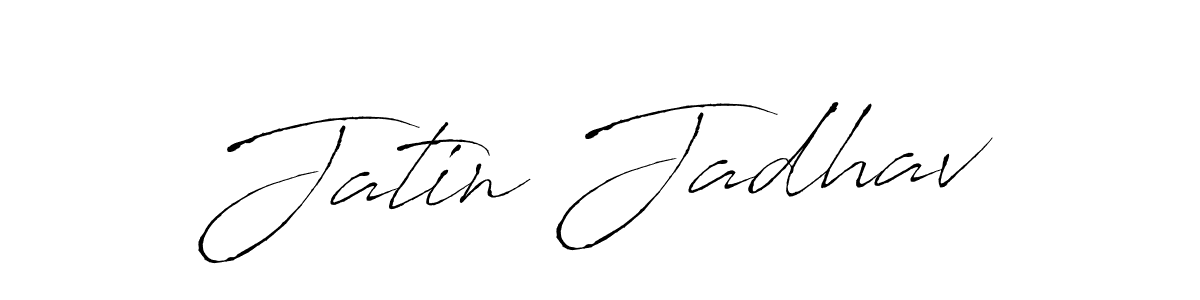 How to make Jatin Jadhav signature? Antro_Vectra is a professional autograph style. Create handwritten signature for Jatin Jadhav name. Jatin Jadhav signature style 6 images and pictures png